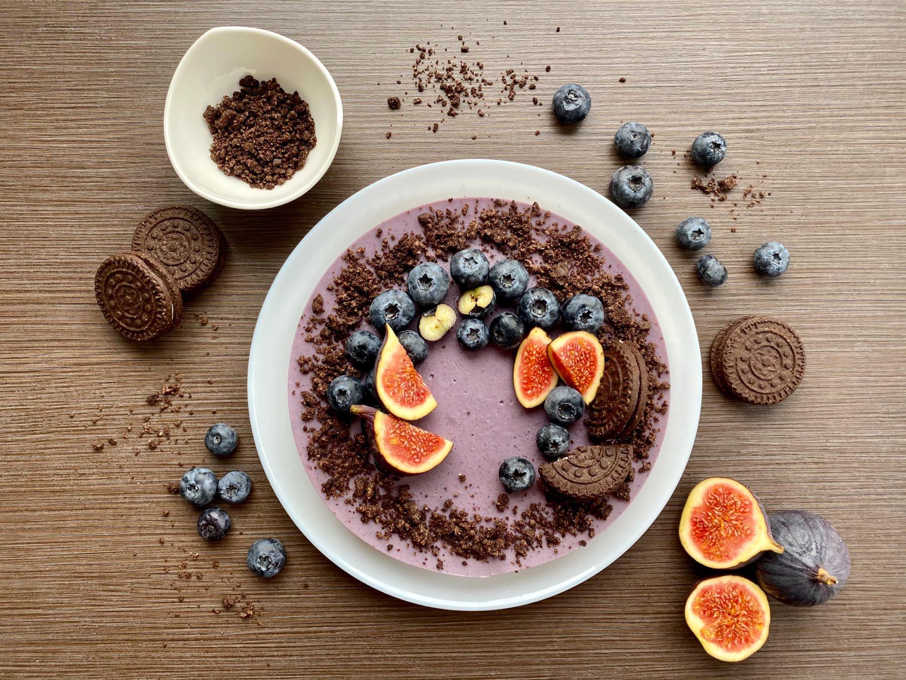 Sztracsatellás áfonya mousse torta