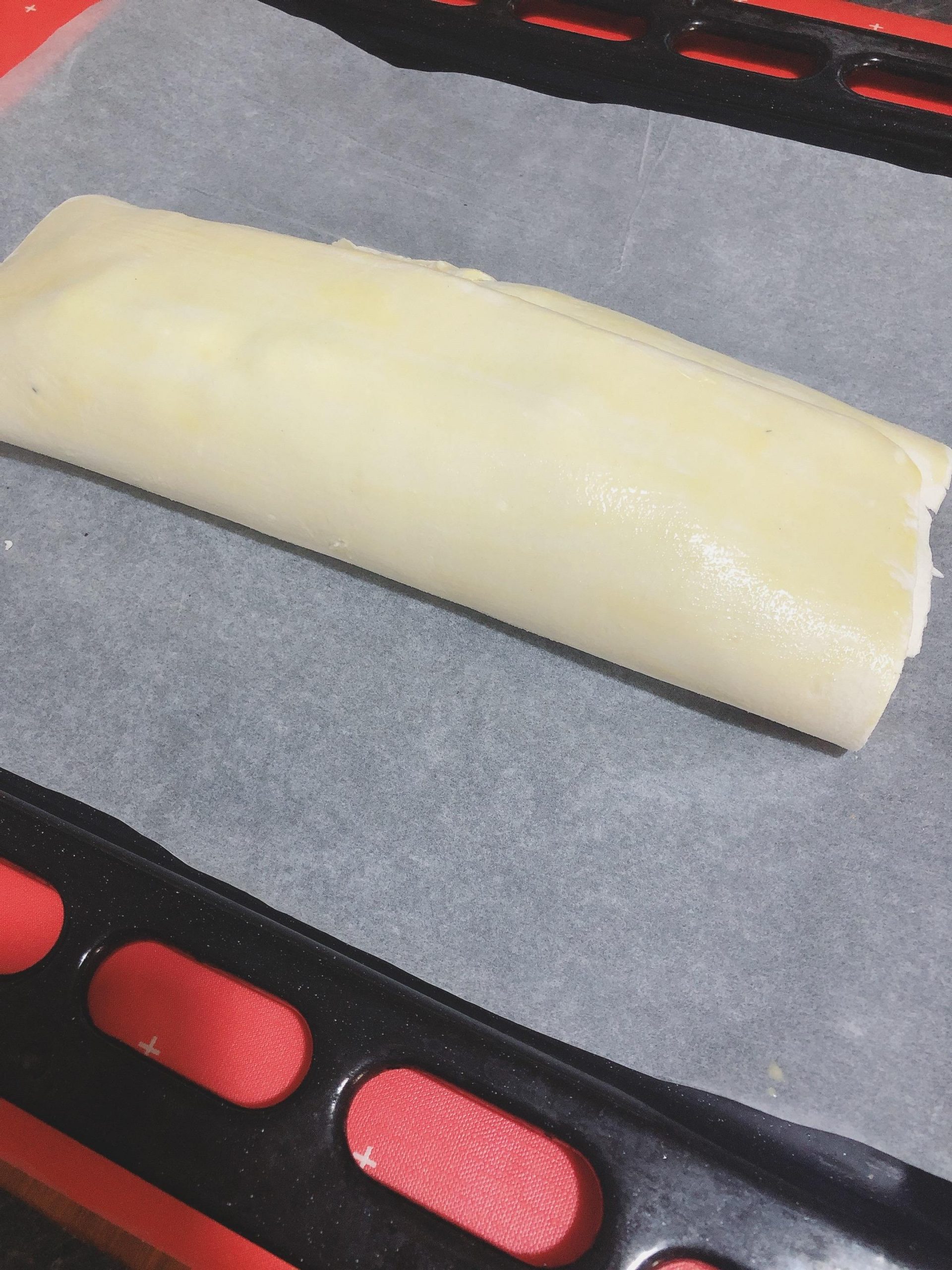 Körtés-marcipános-csokis rétes