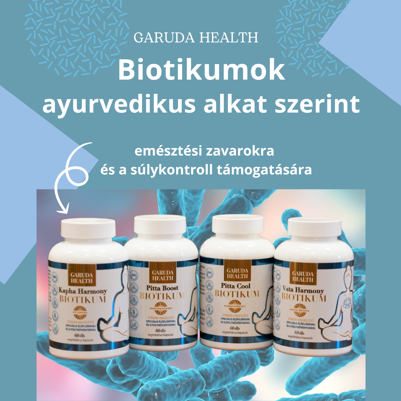 Garuda Health Biotikumok ayurvedikus alkat szerint