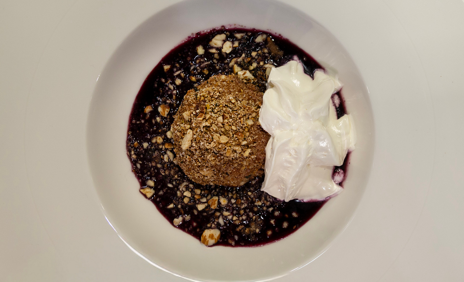 Nagyi édes gombóca - Év Mentes Séfje 2026 profi kategória döntős versenyző - Pikács Árpád desszertje