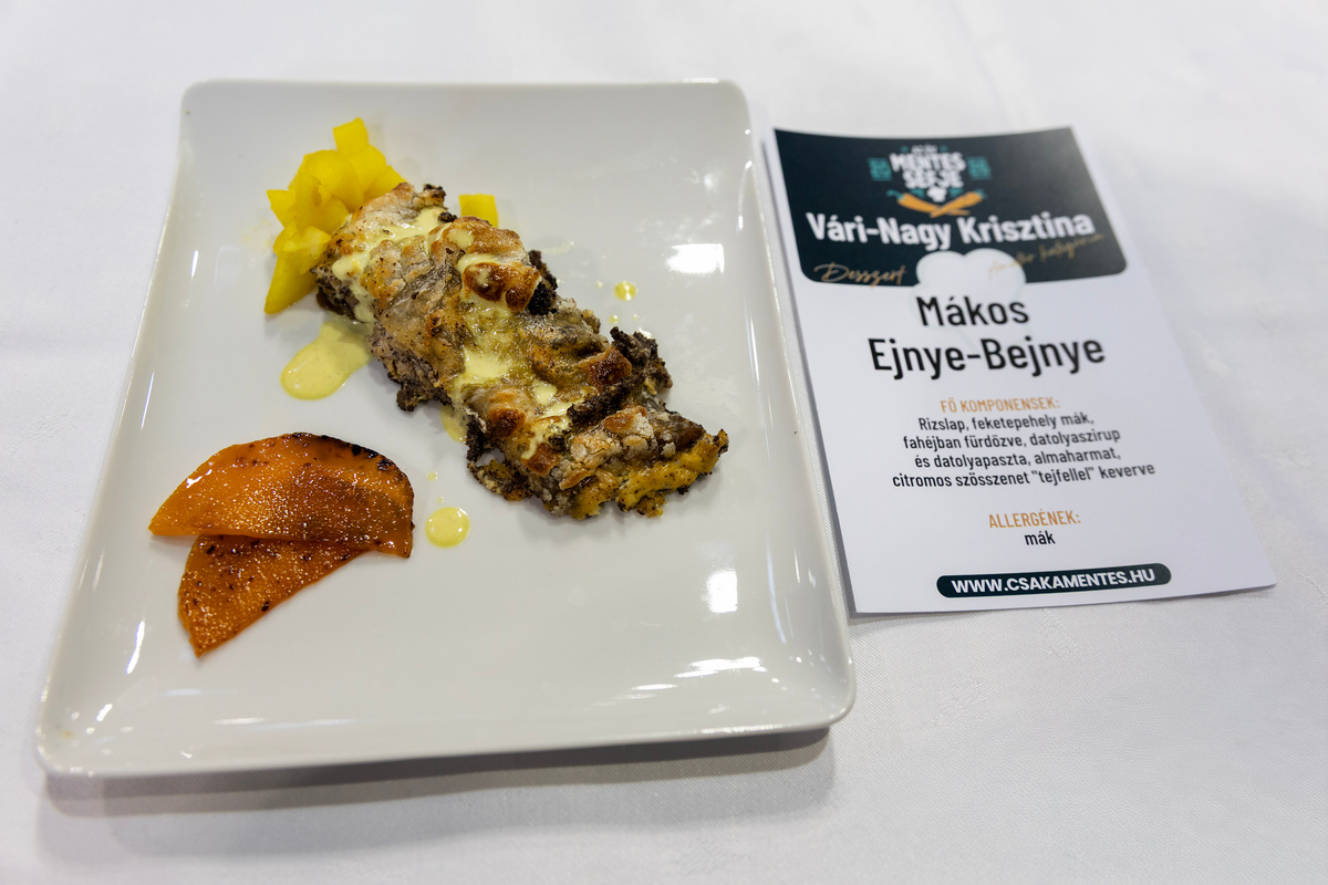 Mákos Ejnye-Bejnye - Év Mentes Séfje 2026 amatőr kategória fenntarthatósági díj - Vári-Nagy Krisztina desszertje