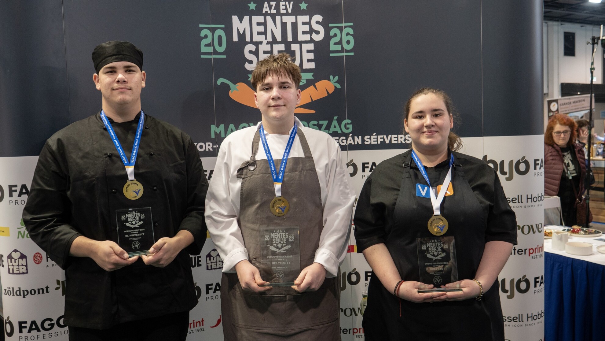 Év Mentes Séfje verseny 2026 - diák kategória - szakács díjazottak