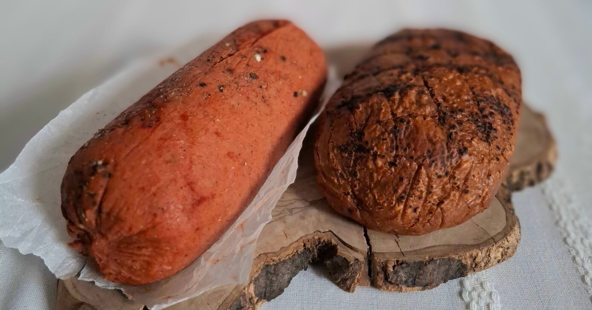 Vegán sonkaszalámi, vegán sonka - Horváth Judit, Fermentált Konyha társszerző, receptkönyvíró receptje